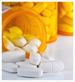 prescription opioids pill bottle